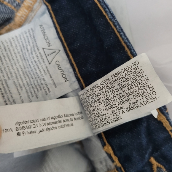 ZARA Classic Dark Wash Denim A-Line Belt Midi Skirt XS - Picture 4 of 4